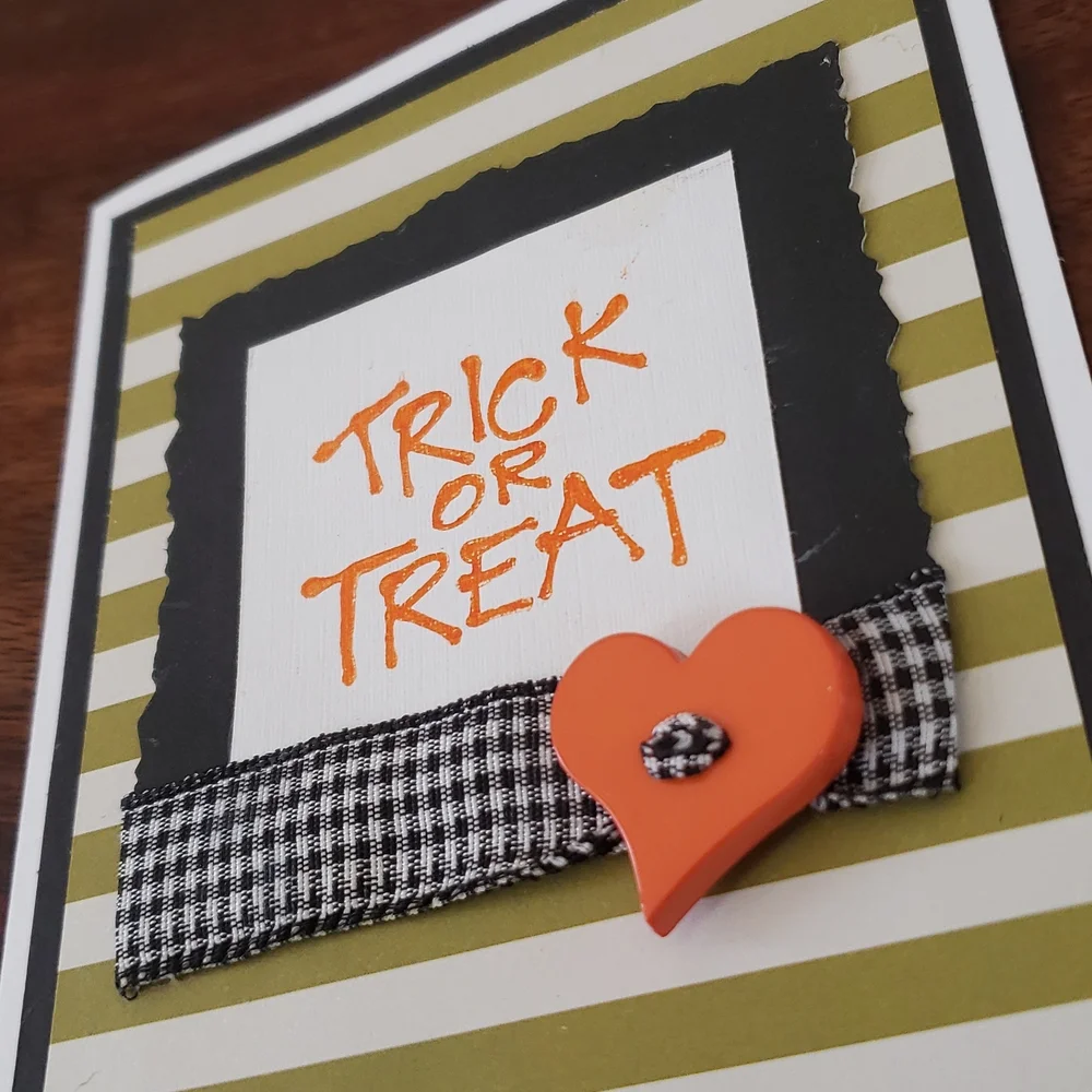 Halloween Note Cards Set of Four • Trick or Treat • Handmade